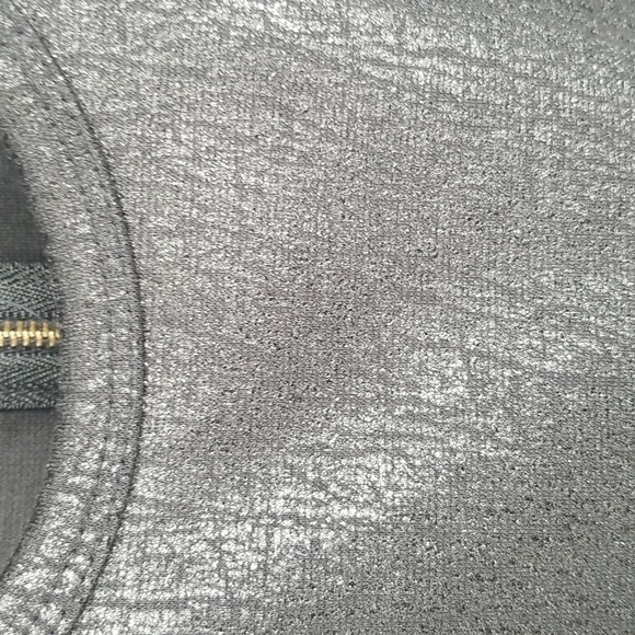 Express Faux Leather-Look Metallic & Flare Dress - Picture 4 of 11